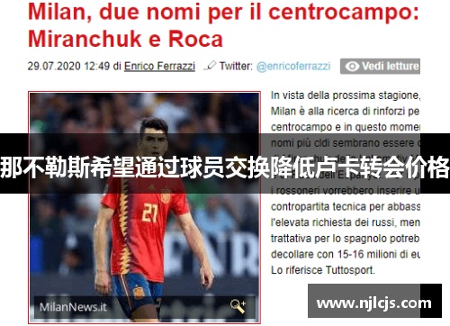 那不勒斯希望通过球员交换降低卢卡转会价格